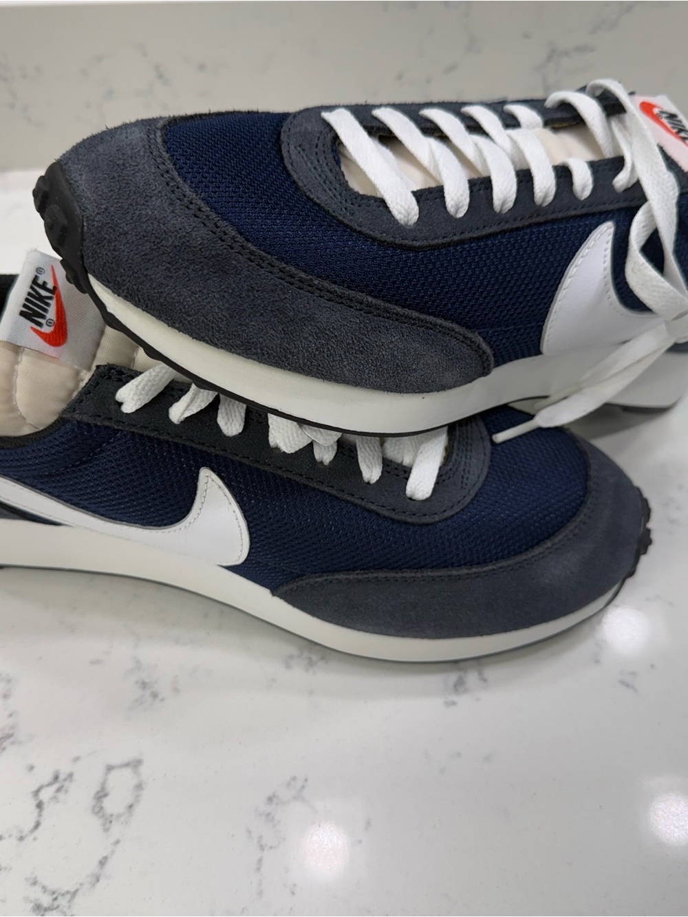 Nike Black, Navy & White Low-Top Sneakers